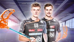 Zwei Spieler des UHC Uster im Zwei Spieler des UHC Uster im